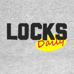 Locks Daily Logo in Black T-Shirt